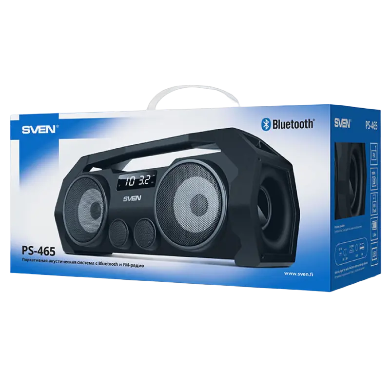 Портативная колонка SVEN PS-465 Чёрный