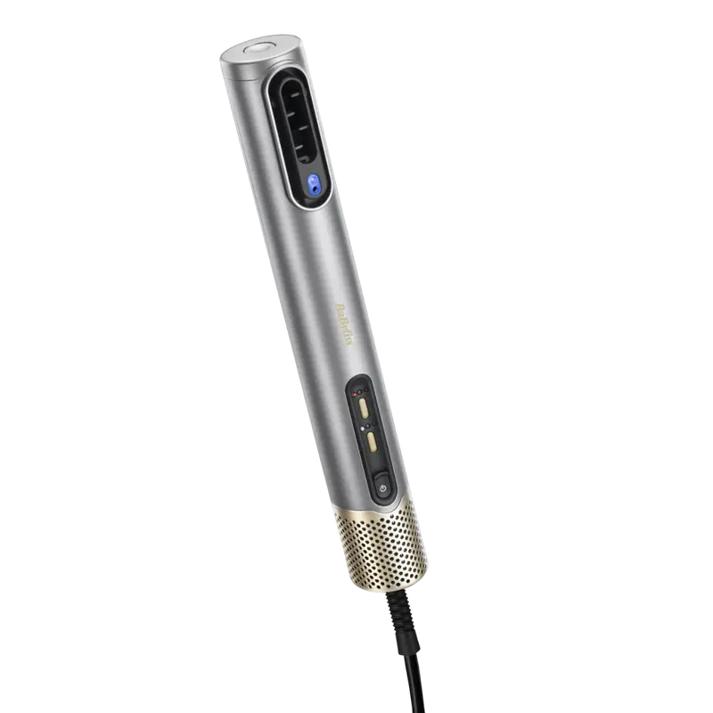 Uscător de păr-perie BaByliss Air Wand Argintiu