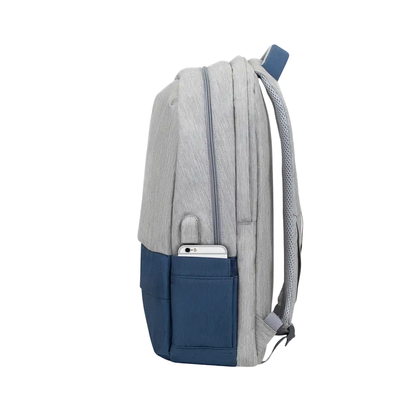 Рюкзак для ноутбука Rivacase Prater Серый/Синий