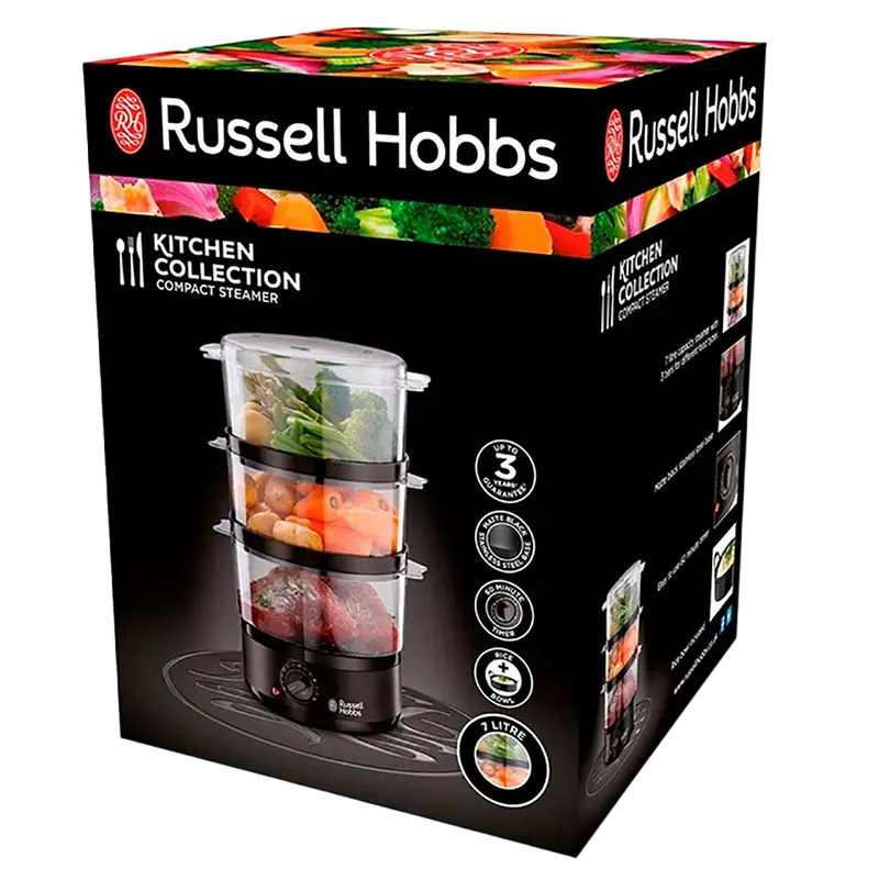 Aparat de gătit cu aburi Russell Hobbs 26530-56 Negru
