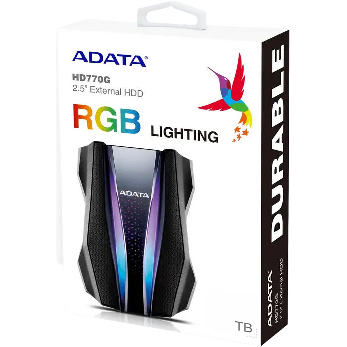 HDD portabil extern ADATA HD770G 2 TB Negru