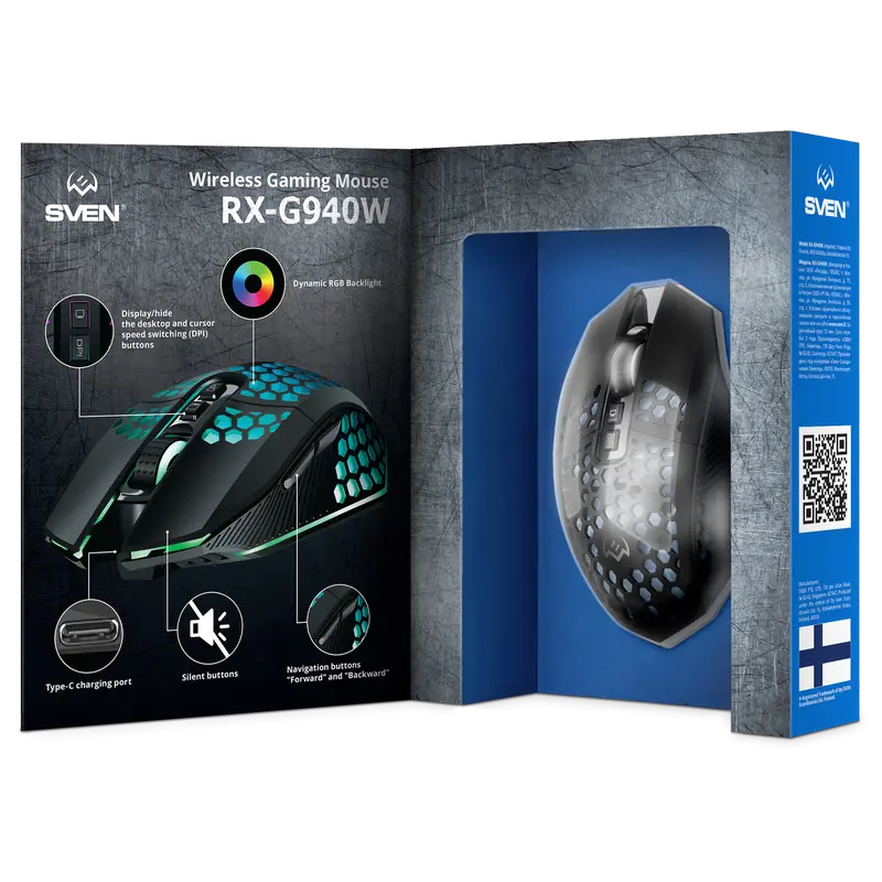 Мышь SVEN RX-G940W Беспроводное Чёрный