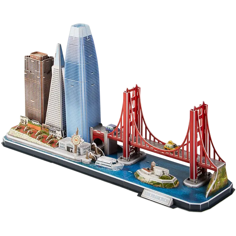 Puzzle 3D CubicFun San Francisco Multicolor
