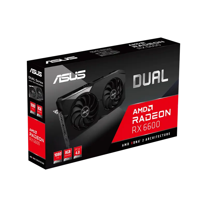 Видеокарта ASUS Dual Radeon RX 6600 XT OC