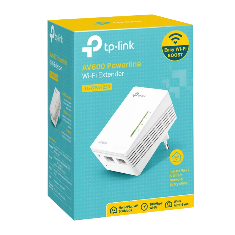 Адаптер Powerline TP-LINK AV500 Wi-Fi Extender Белый