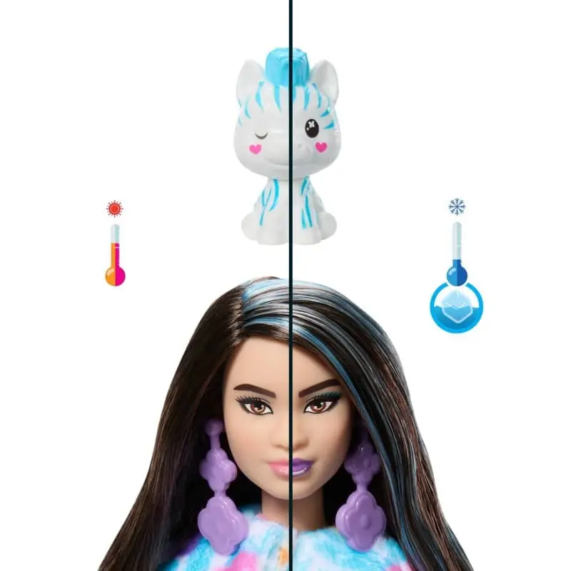 Barbie Cutie Reveal Color Dreams Series Zebra