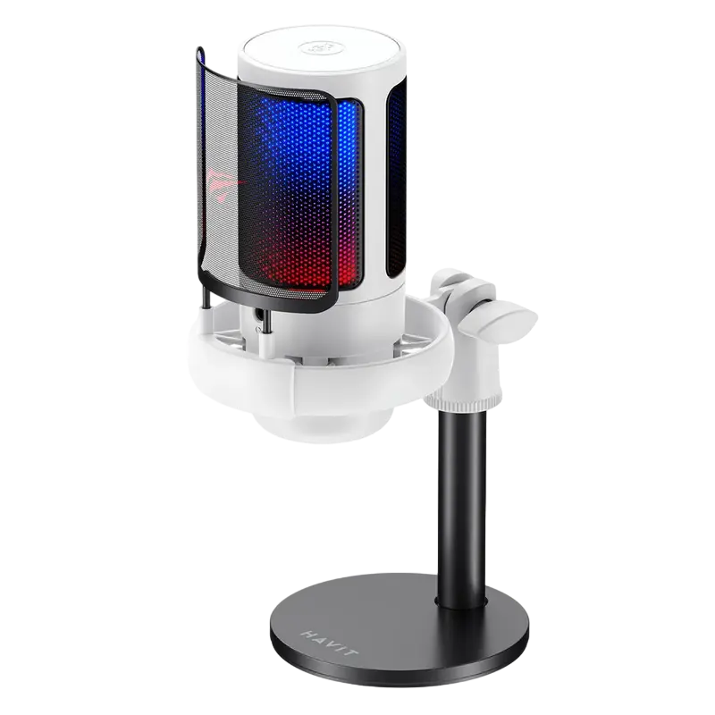 Игровой Микрофон Havit GK50 Проводной аналоговый Белый