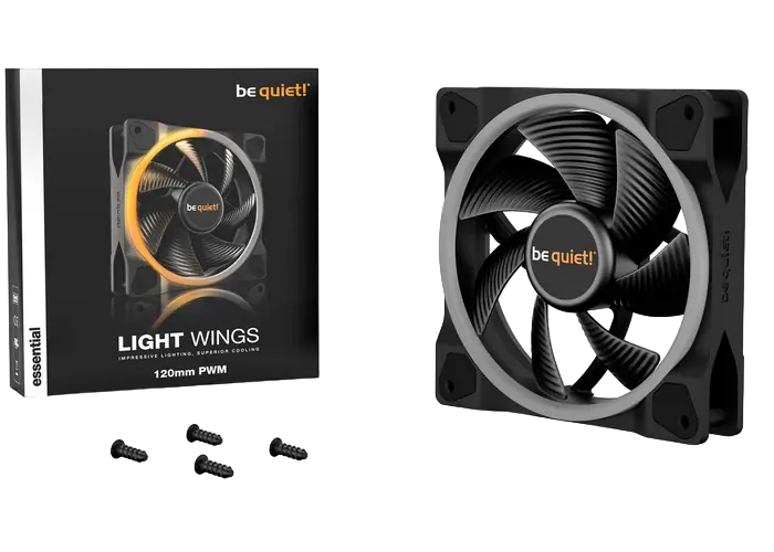 Вентилятор для ПК be quiet! Light Wings PWM 120 мм Черный