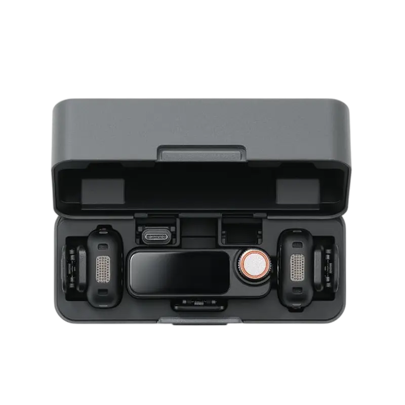 Портативный записывающий микрофон DJI Mic 3 (2 TX + 1 RX + Charging Case) Беспроводной Черный