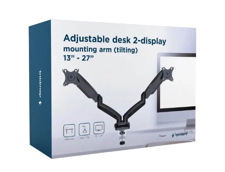 Крепление для монитора Gembird MA-DA2-05 Черный