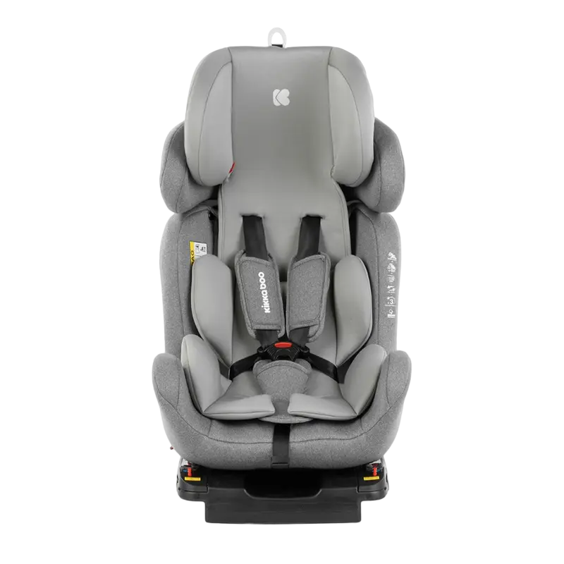 Детское автокресло 3-в-1 Kikka Boo 4 Fix DOUBLE ISOFIX Серый