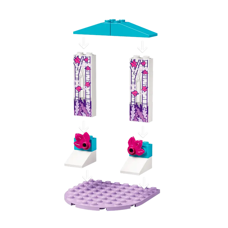 Constructor LEGO Elsa and the Nokk's Ice Stable Albastru