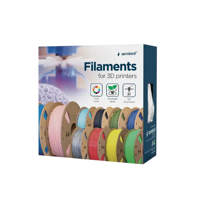 Нить для 3D-принтера Gembird 3DP-PLA+1.75-02-G Зеленый