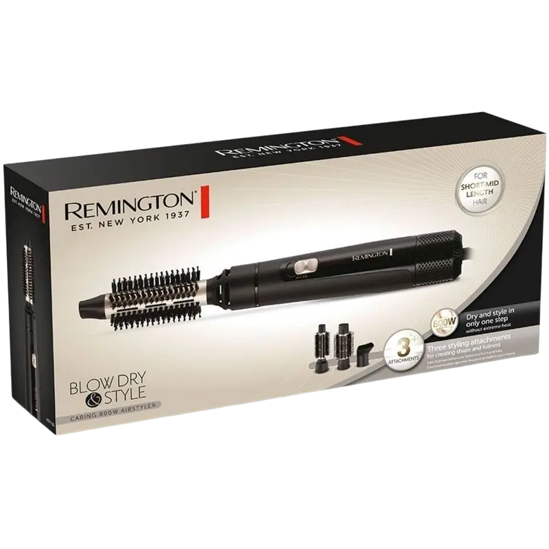 Фен-щётка Remington Blow Dry & Style Caring Чёрный