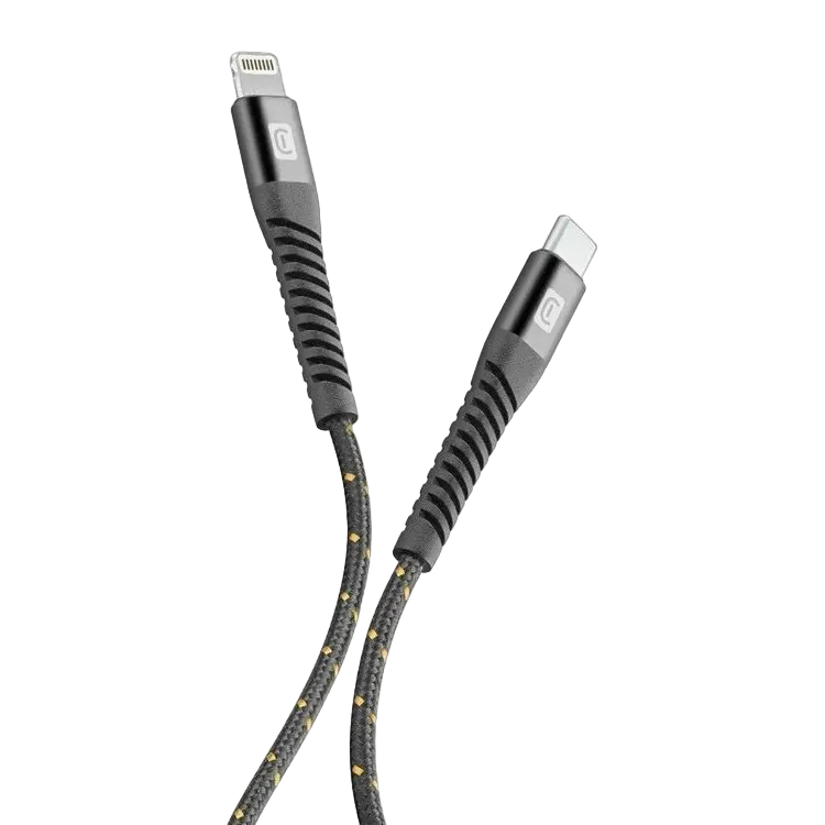 Cablu de încărcare și date Cellularline Strong Cable Negru