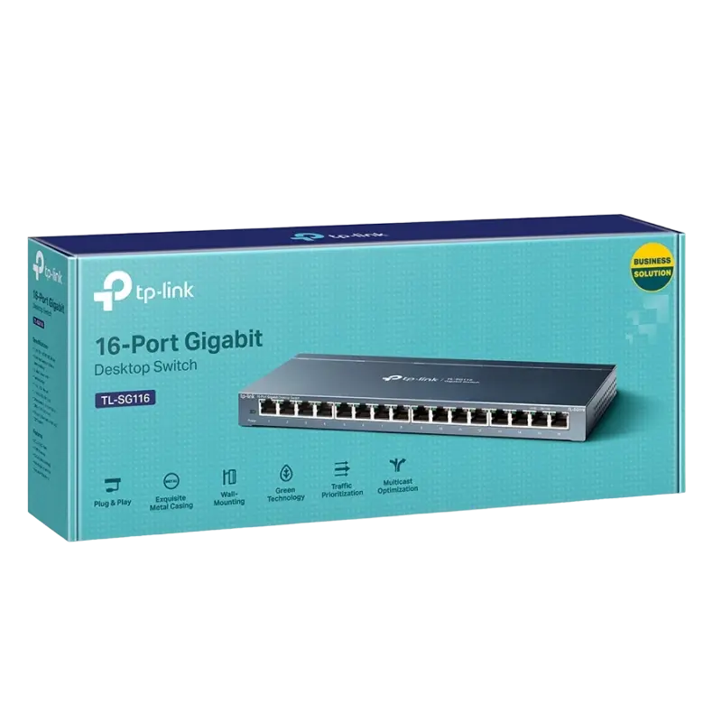 Switch de rețea TP-LINK TL-SG116 Albastru