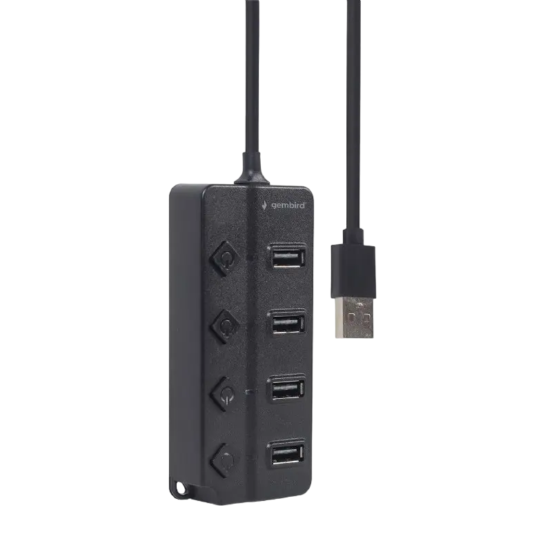 USB-концентратор Gembird UHB-U2P4P-01 Черный