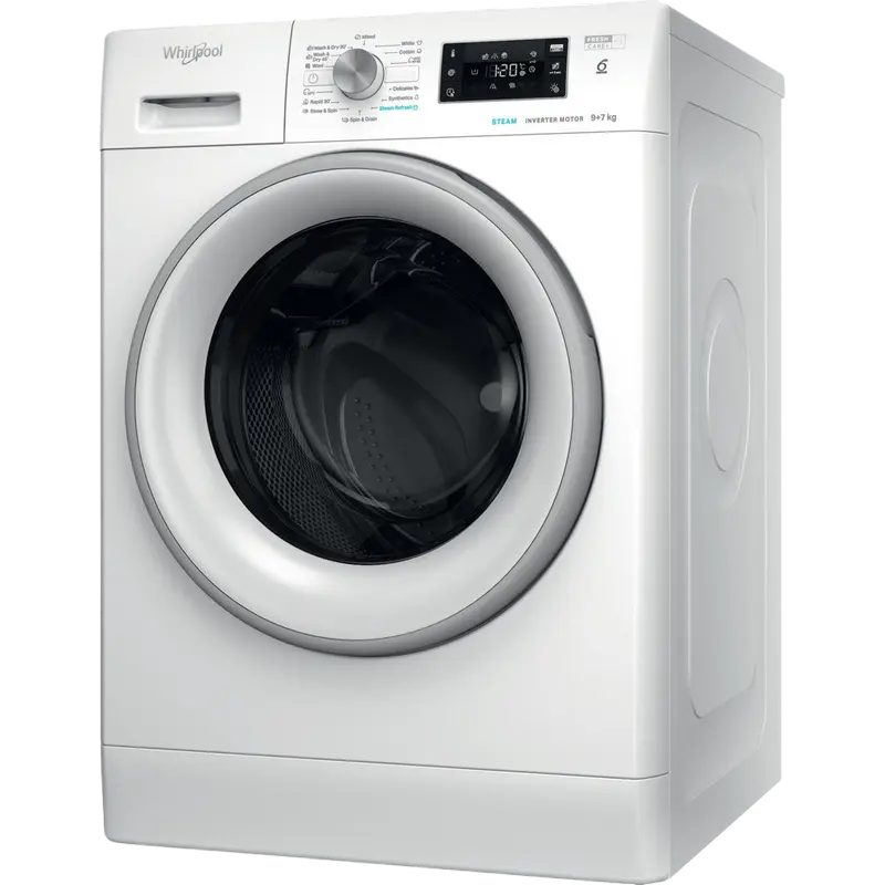 Mașină de spălat cu uscător Whirlpool FFWDB 976258 SV EE Alb
