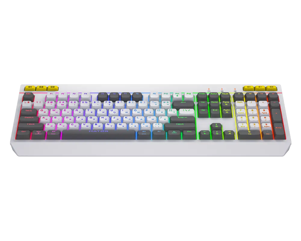 Tastatură HATOR Icefall Membrană Alb