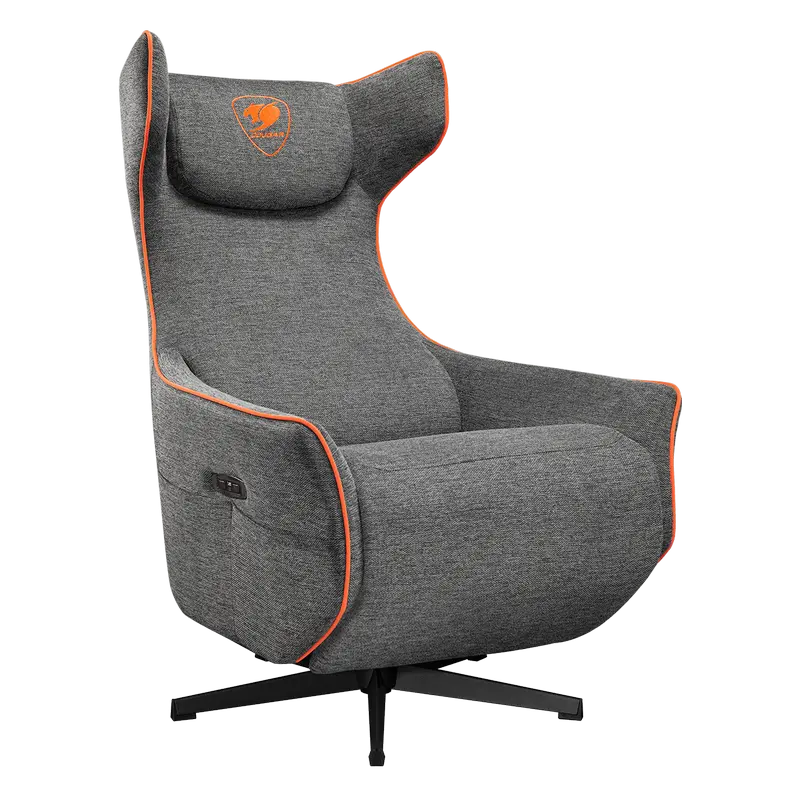 Игровое кресло Cougar Magus Имитация льна Серый | Оранжевый