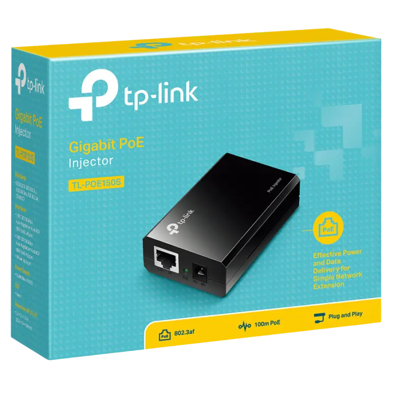 Injector PoE TP-LINK Injector Negru