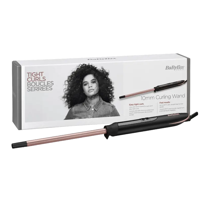 Плойка BaByliss Tight Curls Wand C449E Чёрный | Розовый