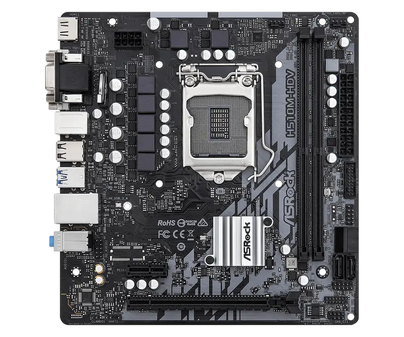 Материнская плата ASRock H510M-HDV R2.0 LGA1200 Micro-ATX