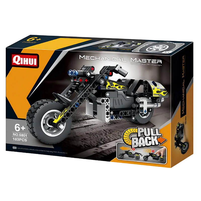 Конструктор iM.Master Pull Back Motorbike Черный