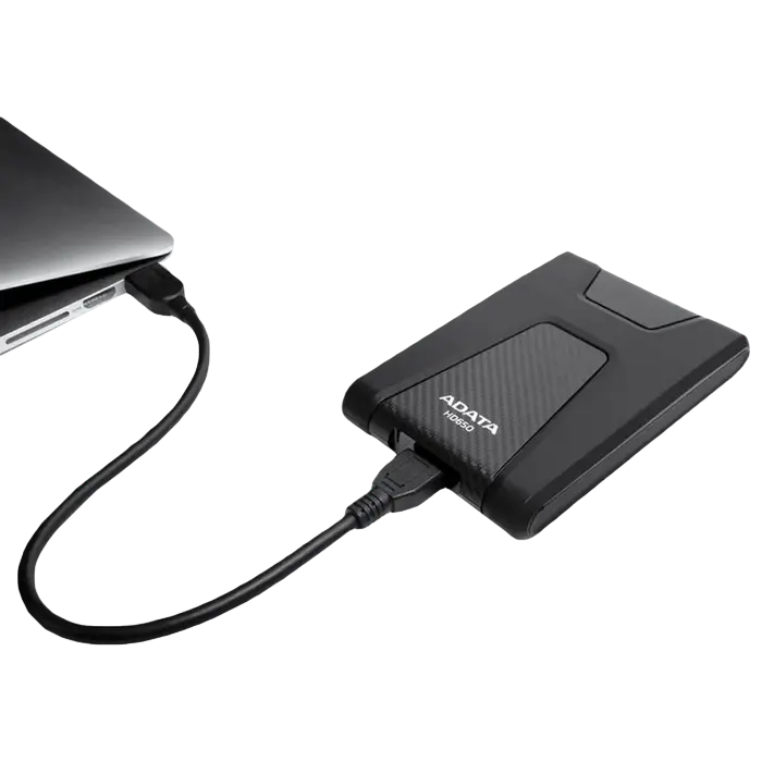 Внешний портативный жесткий диск ADATA HD650 1 ТБ Чёрный