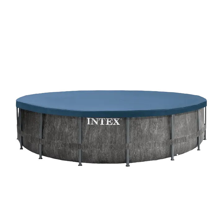 Каркасный бассейн Intex GreyWood Premium Тёмно-серый