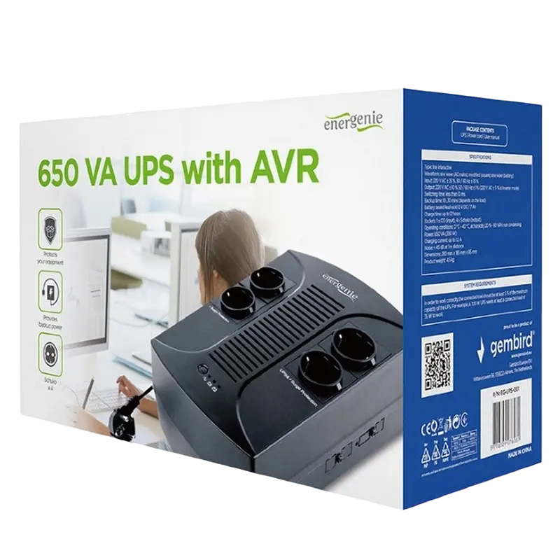 Источник бесперебойного питания Energenie EnerGenie EG-UPS-001 Черный