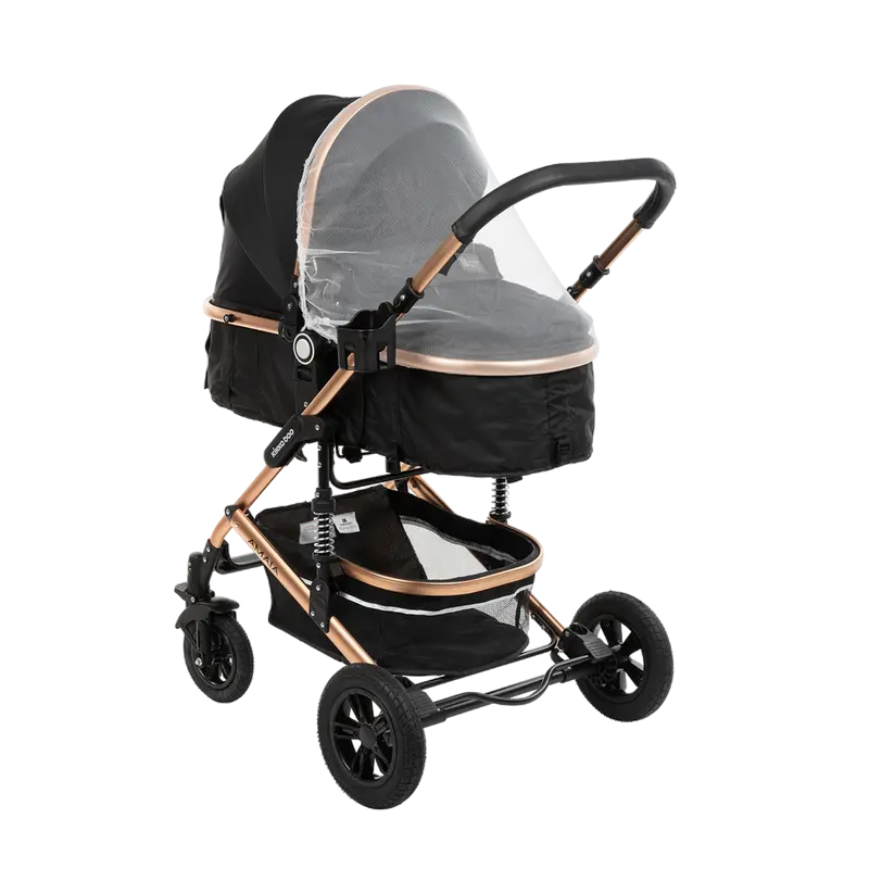 Cărucior 3-în-1 Kikka Boo Amaia Negru