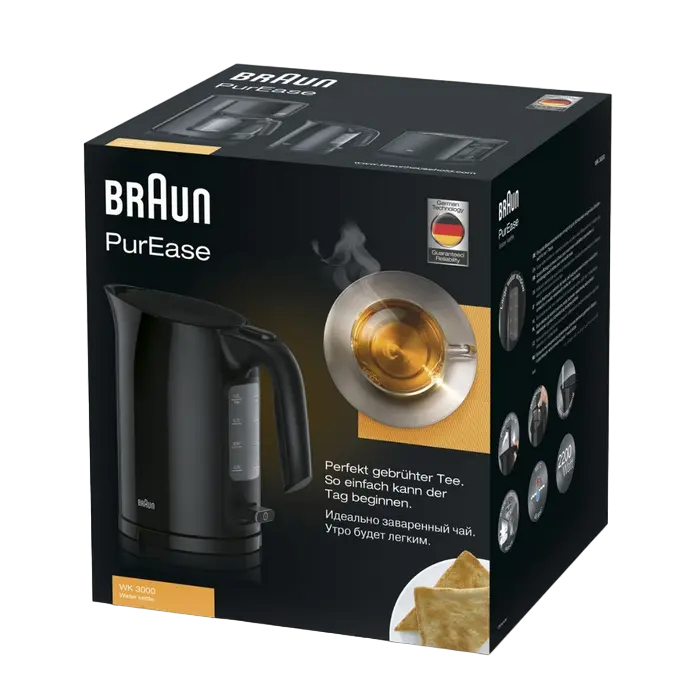 Электрочайник Braun WK3000BK Чёрный