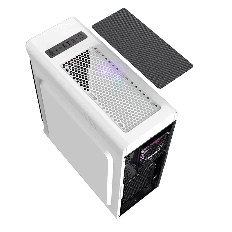 Компьютерный корпус Gamemax STARLIGHT FRGB Midi-Tower Белый