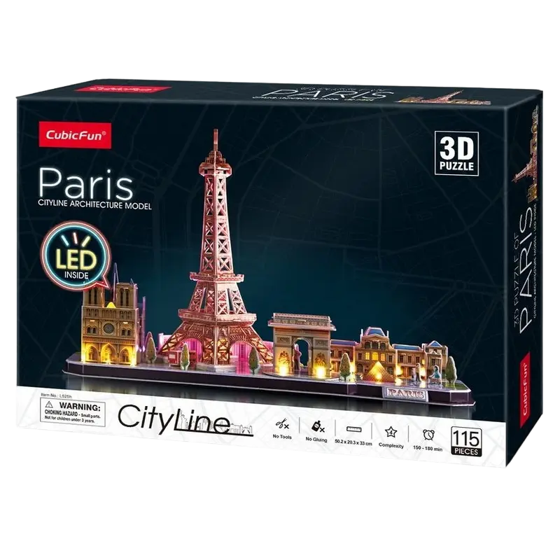 Пазл 3D CubicFun Paris Разноцветный
