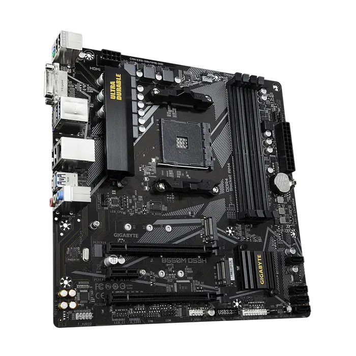 Placă de bază Gigabyte B550M DS3H AM4 Micro-ATX