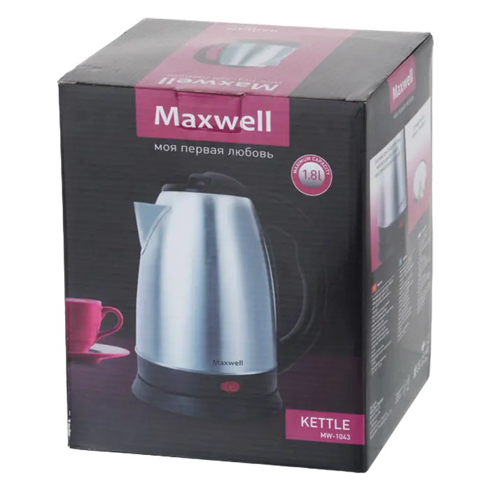 Электрочайник Maxwell MW-1043 Серебристый