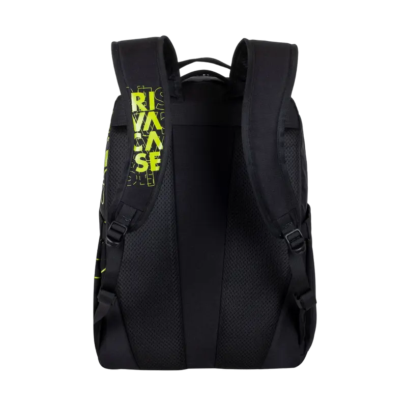 Повседневный рюкзак Rivacase Heide Чёрный/Лайм