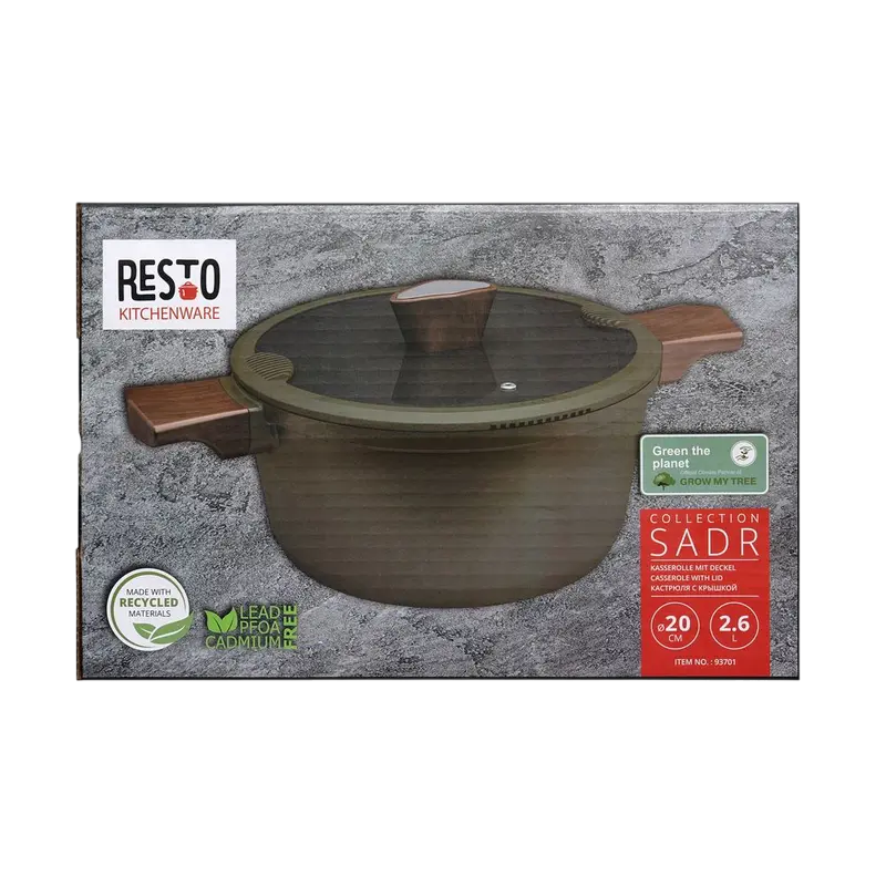 Кастрюля RESTO Sadr SADR Зелёный