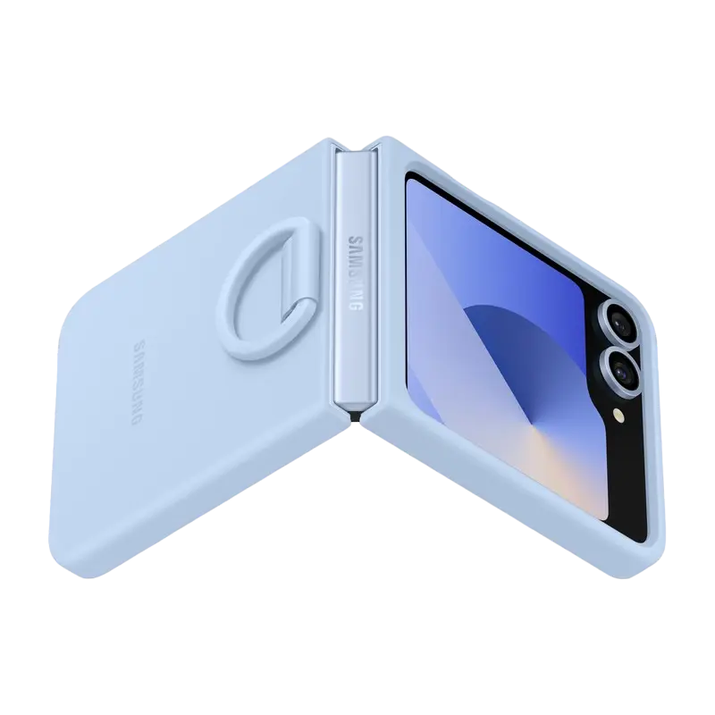 Чехол Samsung Galaxy Flip 6 Silicone Case Силиконовый Чехол Синий