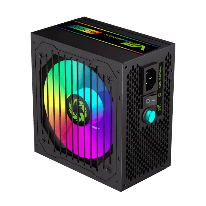 Tip Блок питания для компьютеров Gamemax VP-600-RGB ATX Черный