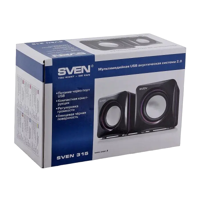 Компьютерные колонки SVEN 315 Черный