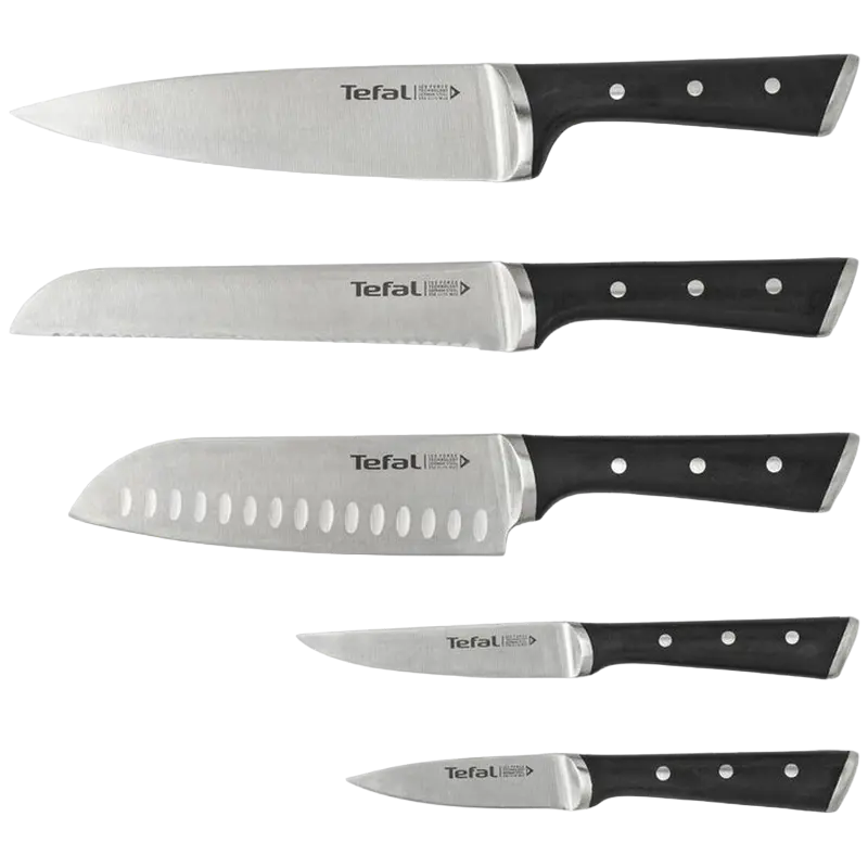 Набор ножей Tefal K232S574 Ice Force Черный