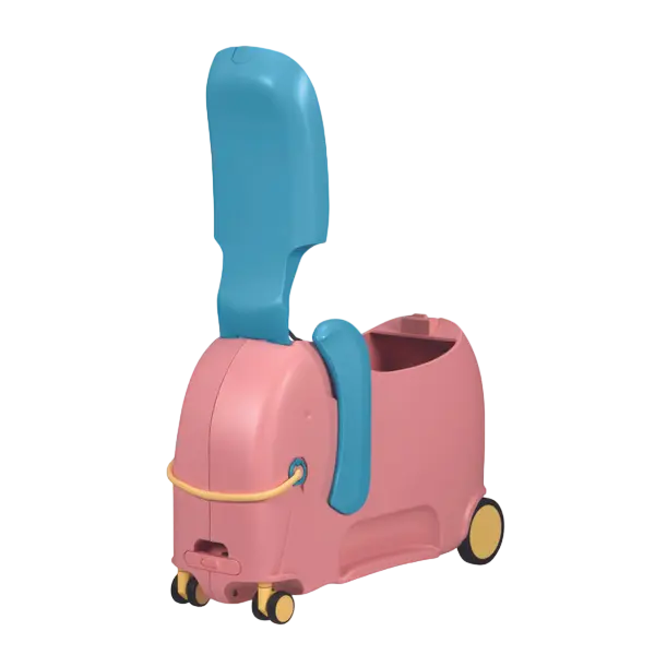 Valiză pentru bagaj Samsonite Dream Rider Deluxe Elephant Roz