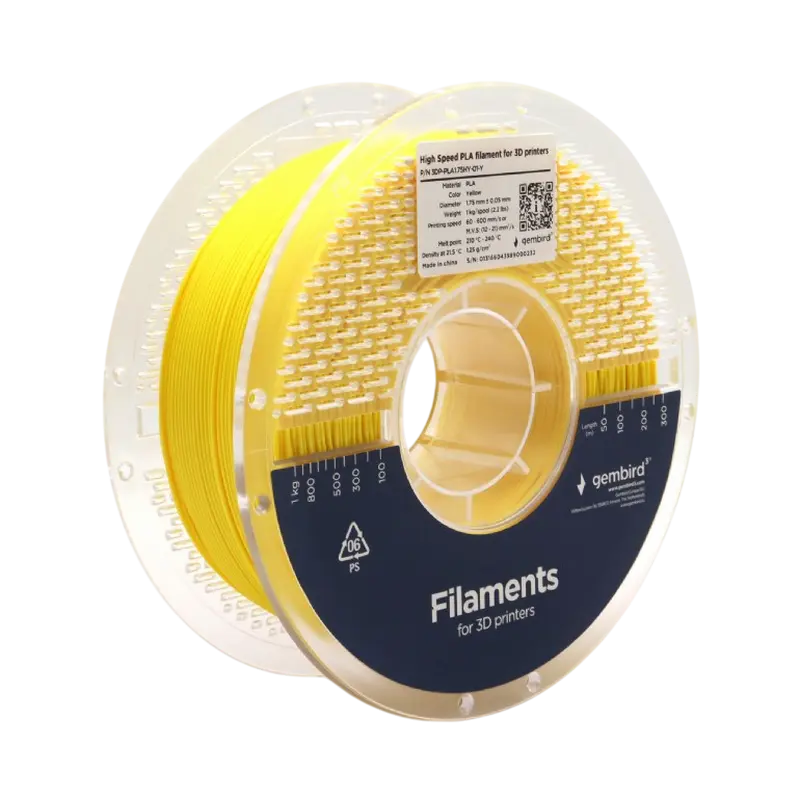 Нить для 3D-принтера Gembird 3DP-PLA1.75HY-01-Y Желтый