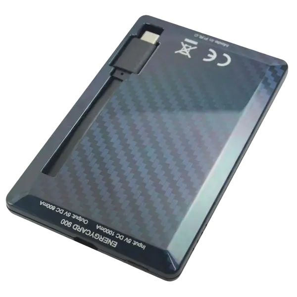 Портативное зарядное устройство Tuncmatik EnergyCard 900 Черный