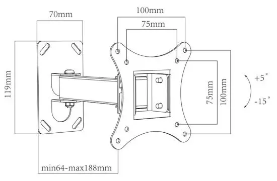 Suport pentru televizor CHARMOUNT CT-LCD-T108