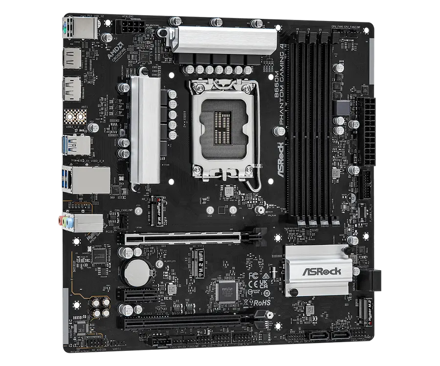 Материнская плата ASRock B660M PHANTOM GAMING 4 LGA1700 Micro-ATX