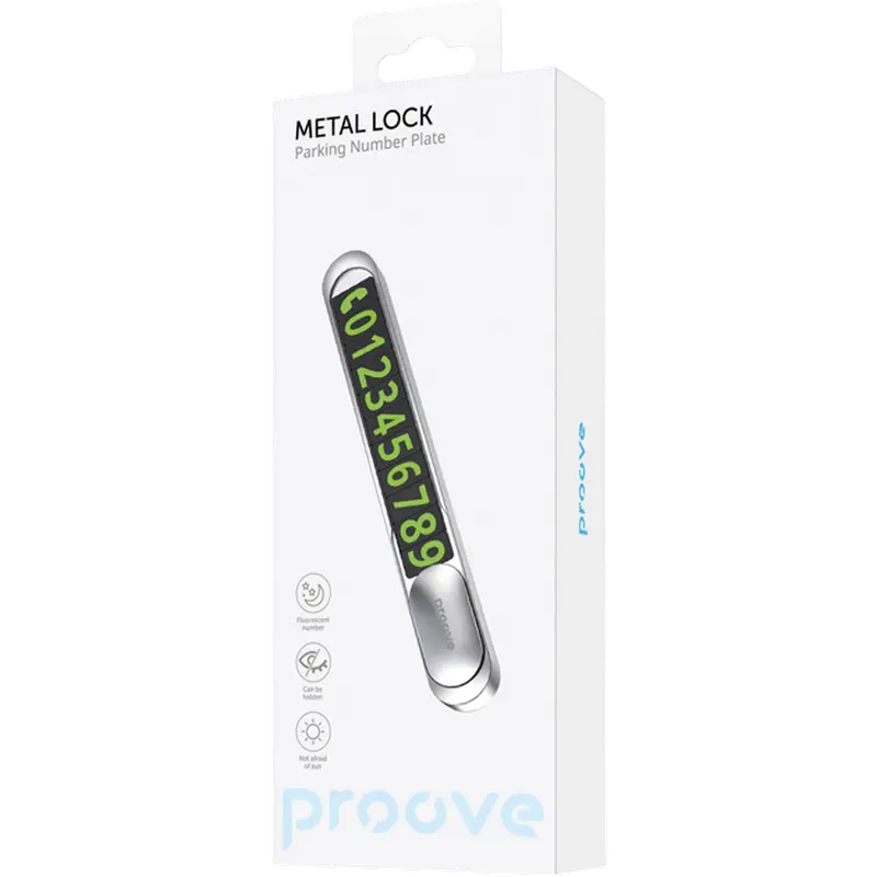 Proove Parking Number Plate Metal