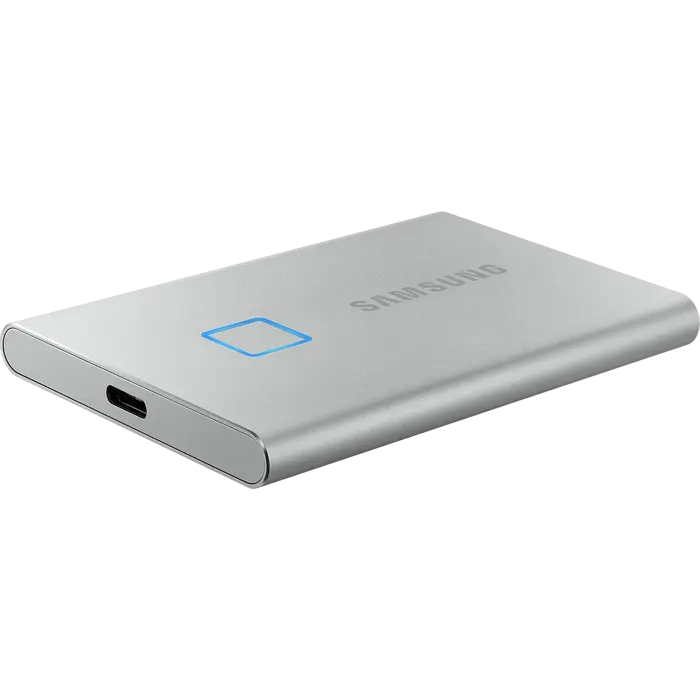 Внешний портативный SSD накопитель Samsung T7 Touch 500 ГБ Серебристый